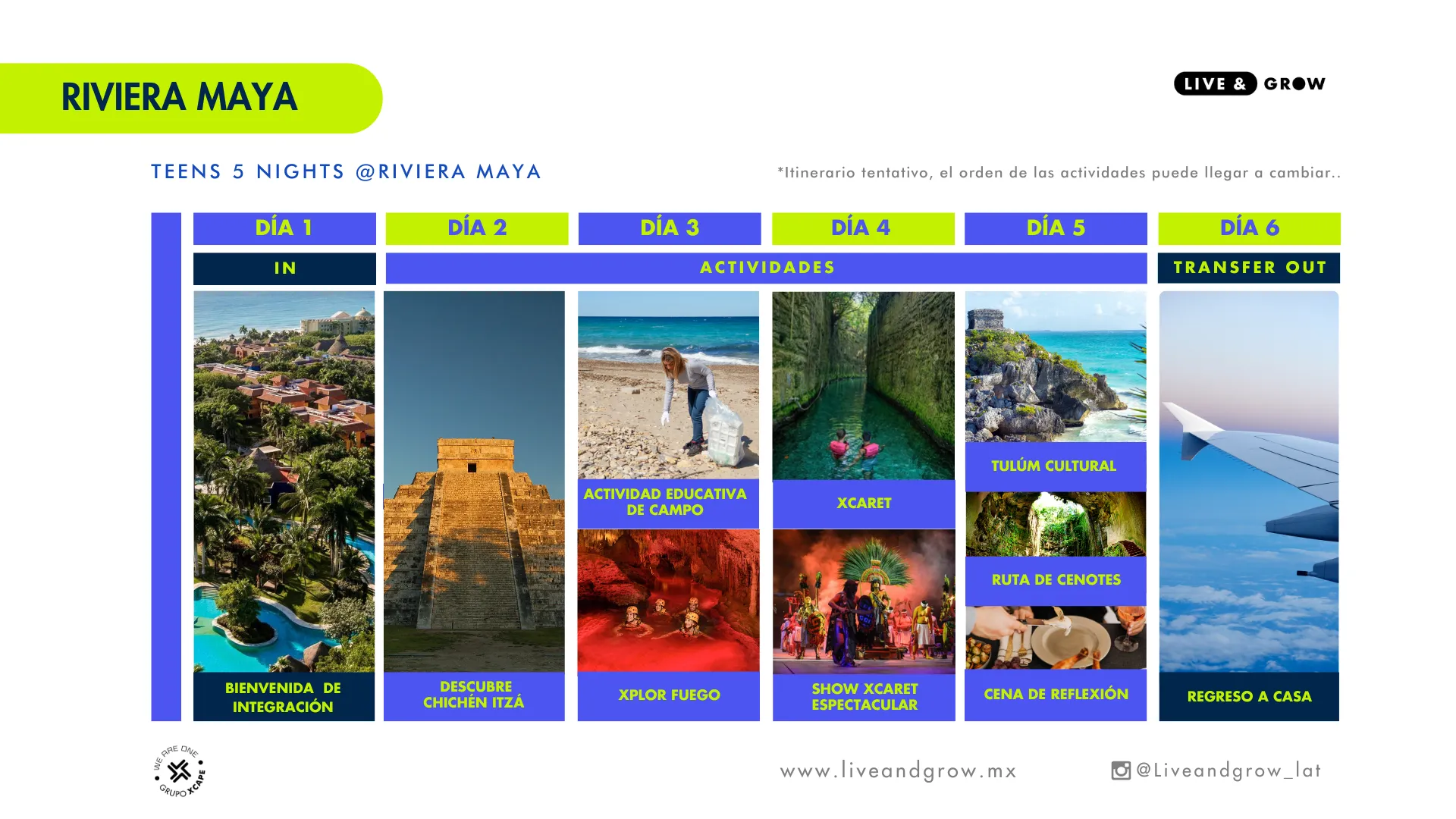 Riviera Maya educativo 6 días